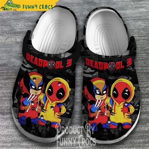 Funny Wolverine Deadpool 3 Crocs Clogs Discover Comfort And Style