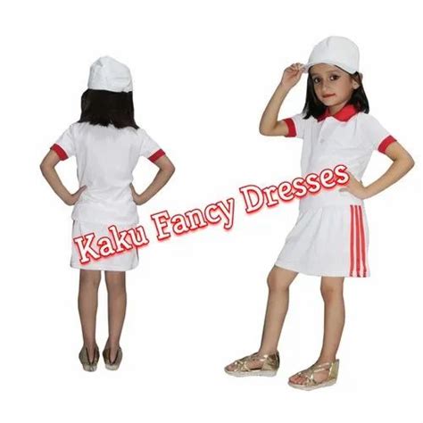 Girls White Kids Sania Mirza Costume Age 3 45 67 8 At Rs 400 In Delhi