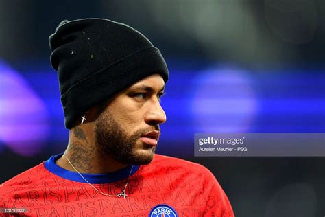 Neymar Jr Of Paris Saint Germain Looks On During Warmup Before The