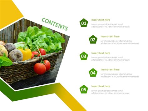 Vegetable Free Template Design