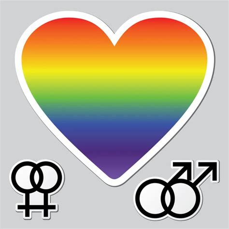 Gay Couple Gay Love Icons Set ⬇ Vector Image By © Redkoala Vector Stock 11617038