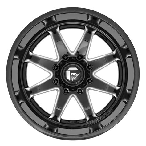 Fuel D749 Hammer Rim 20x10 8x180 Offset 18 Gloss Black Milled