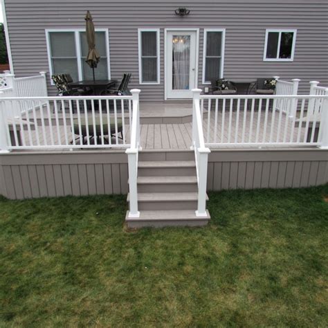 But what sets this decking . Colonial Deck in Kirkville - white guardrail, white trim ...