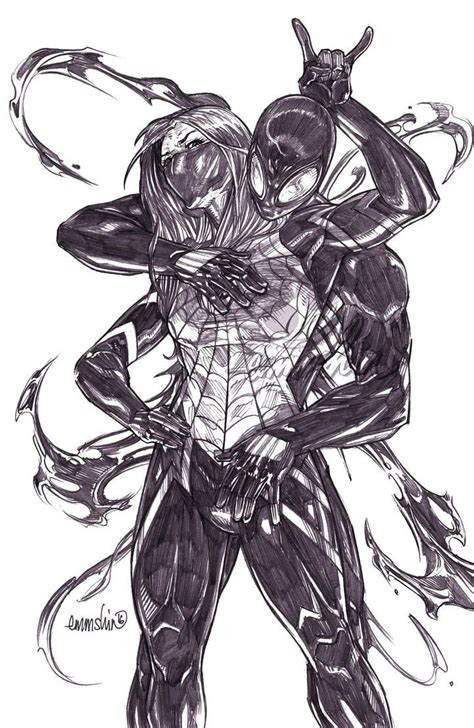 Silky Symbiote Pencils By Emmshin Spiderman Art Symbiote Spiderman
