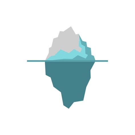 Icono De Iceberg Estilo Plano Png Imágenes Prediseñadas De Iceberg