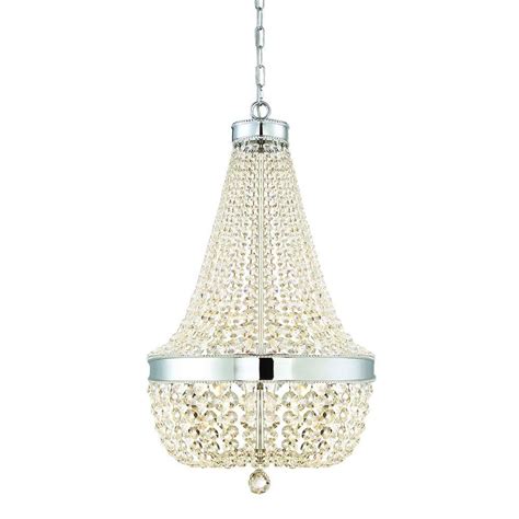 home decorators collection  light chrome crystal chandelier  hbu