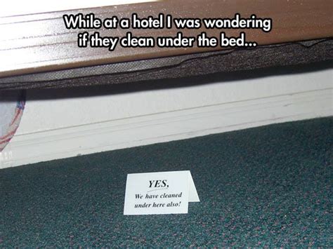 Ever Wondered If They Clean Under The Bed At Your Hotel