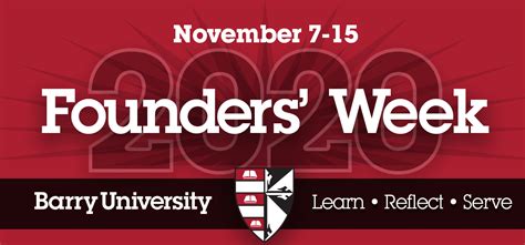 Barry University News Founders Week Nov 7 15