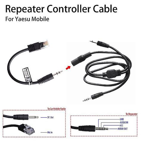 Repeater Cable For Yaesu Mobile Ft 817 Ft 857 Vx 2000