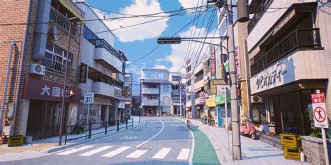 Wallpaper Urban Street Anime City 1920x960 Wallpapermaniac