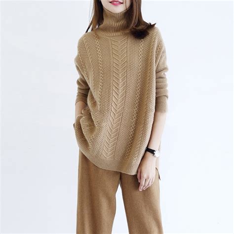 2019 Autumn And Winter New Thick Loose Cashmere Sweater