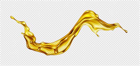 Realistic Splash Of Oil Juice Png On Transparent 20237161 Vector Art