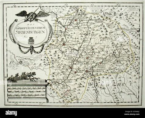 Map Of Transylvania In 1791 By Reilly 007 Stock Photo Alamy
