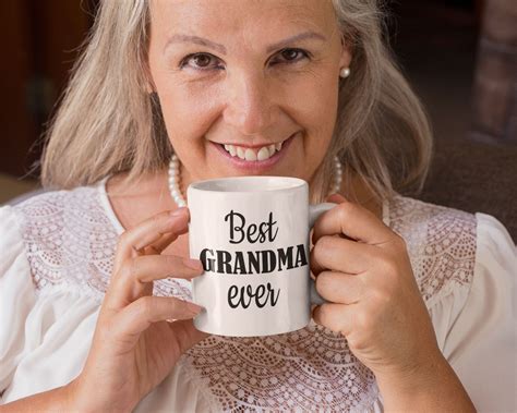 Grandma Coffee Mug Grandma Svg Best Grandma Ever Grandma Etsy