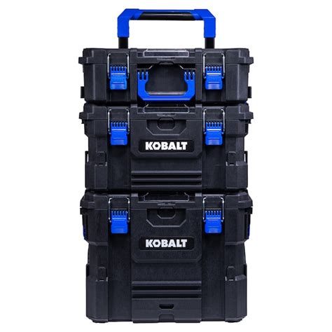 Kobalt 215 In Black Plastic Wheels Lockable Tool Box In The Portable