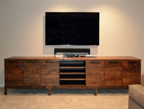 Hand Crafted Reclaimed Wood Media Center Console By Abodeacious