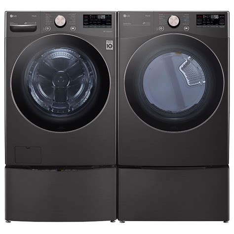 Lg 45 Cu Ft Front Load Washer And 74 Cu Ft Electric Dryer With