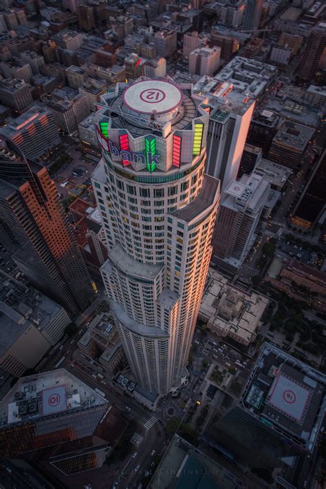 Us Bank Downtown Los Angeles Aerial Photography Michael Shainblum