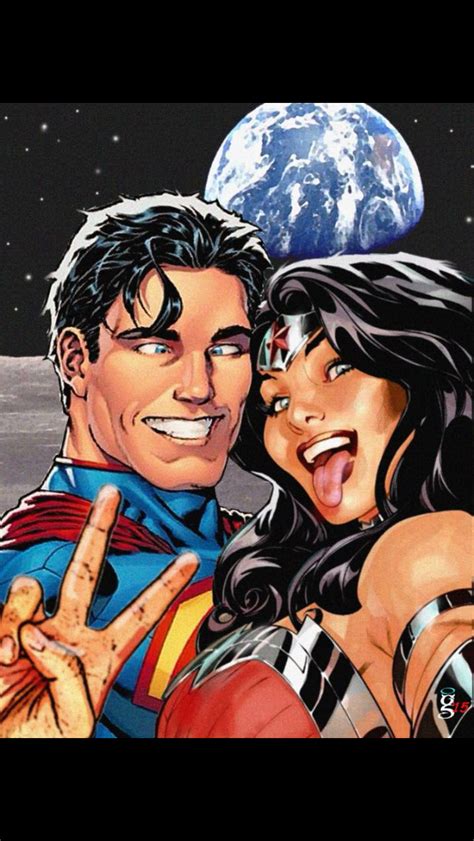 Cutest Comicbook Couple Ever Wonder Woman Art Superman Wonder Woman