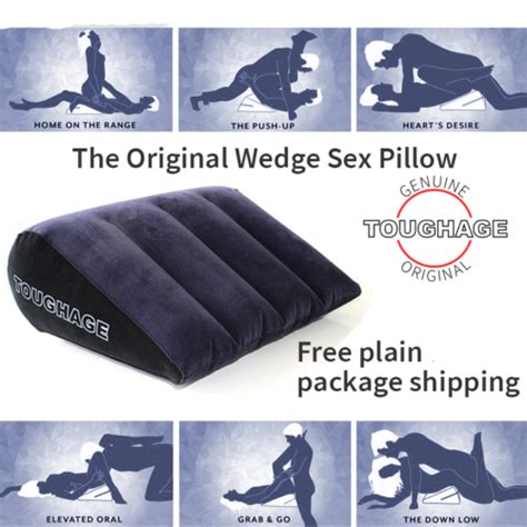 Toughage Inflatable Wedge Cushion Triangle Love Cushion Pair Bdsm Sexual Pillow Ebay