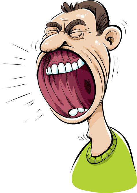 Download Forex Trader Yelling Shouting Cartoon Png Image With No
