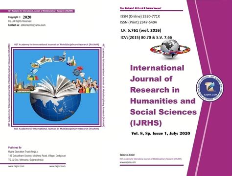 Vol 8 Sp Issue 1 July 2020 International Journal Of Research In