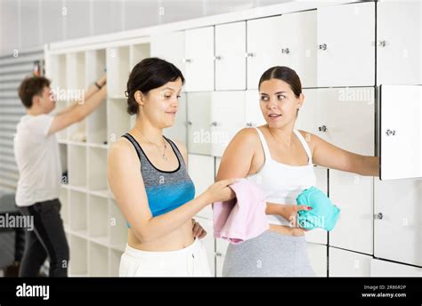 Changing Clothes Woman Locker Room Hi Res Stock Photography And Images