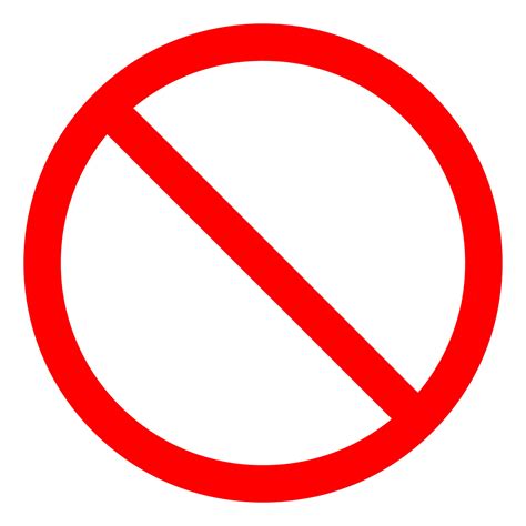 Not Allowed Sign Vector Art Icons And Graphics For Free Download