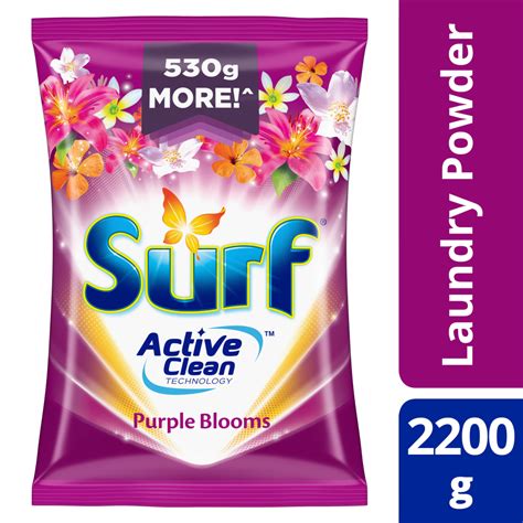 Surf Powder Detergent Purple Blooms 2200g Pouch Csi Supermarket