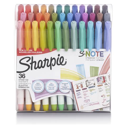 Sharpie S Note Creative Highlighter Markers Assorted Colors Chisel
