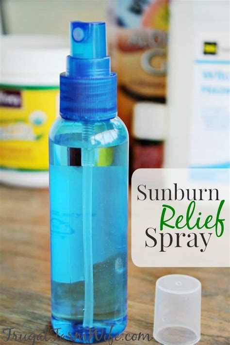 Homemade Sunburn Pain Reliever The Frugal Farm Wife