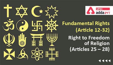 Fundamental Rights Article 12 32 Right To Freedom Of Religion