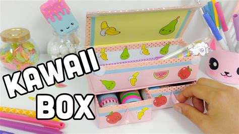 Kawaii Crafts Kawaii Boxcardboard Organizer Kawaii Crafts Kawaii