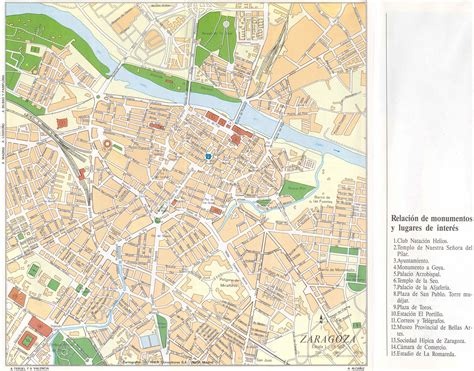 Mapa Zaragoza Espanha Mapa De Portugal