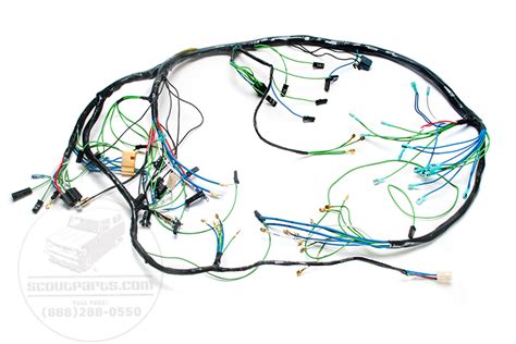 Complete wiring harness imc scout ii toyota land cruiser fj40 ford bronco truck. 362394c91, 258296c92, 300779c91, 319632c91, 270617 - Harness - Main Under Dash Wiring For IH ...