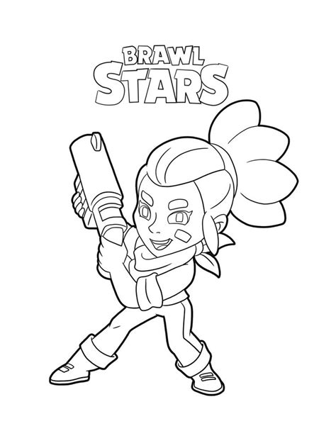 Nani loves her friends and looks over them with a watchful lens. Brawl Stars coloring pages. Download and print Brawl Stars ...