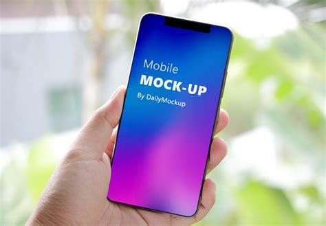 A collection of best and fine free psd mockups for designers to present their designs in realistic view; Mobile Mockup Free PSD 2020 - Daily Mockup