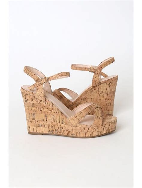 Buy Lulus Nixie Cork Wedge Sandals Online Topofstyle