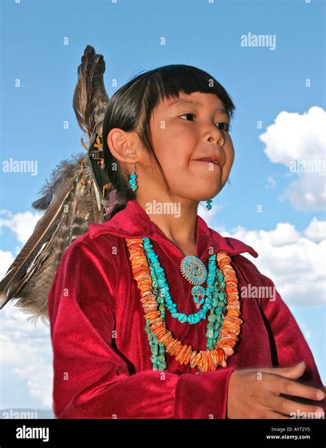 Young Navajo Girl Dressed In Finery Photograph By Elizabeth Hershkowitz