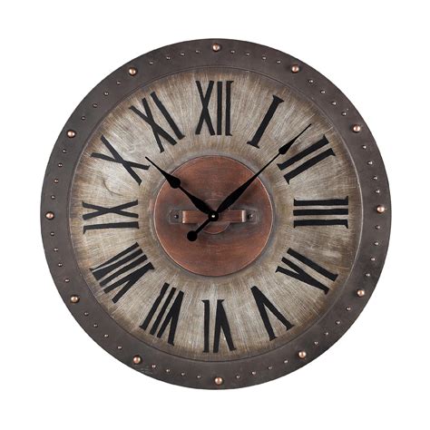 Sterling Industries Metal Roman Numeral Outdoor Wall Clock