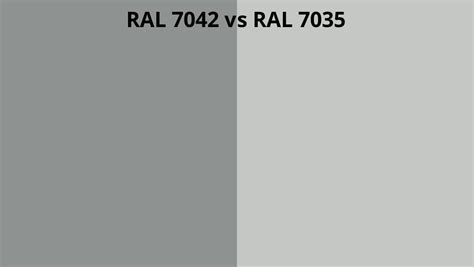 RAL 7042 Vs 7035 RAL Colour Chart UK