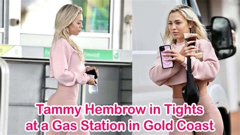 Tammy Hembrow In Tights At A Gas Station In Gold Coast Youtube