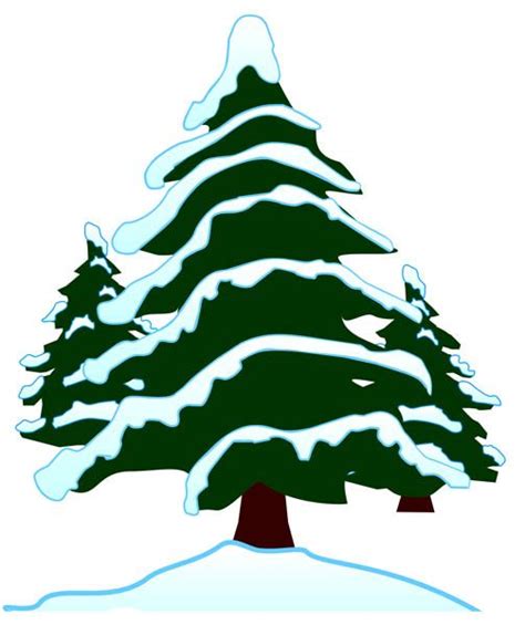 Snow Covered Christmas Tree Clipart 10 Free Cliparts Download Images