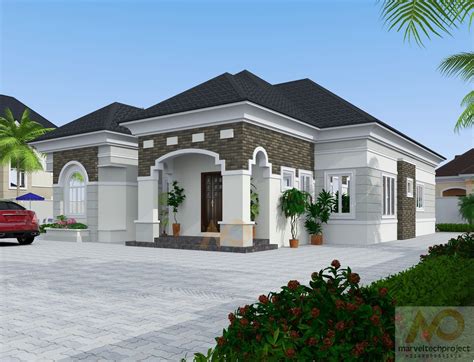EXQUISITE 4 BEDROOM BUNGALOW DESIGN | Marveltechproject