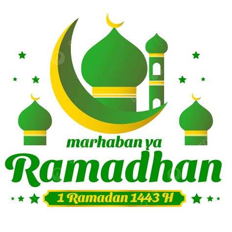 รูปmarhaban Ya Ramadan กับคำทักทายมัสยิดสีเขียวภาพตัดปะ Png Marhaban