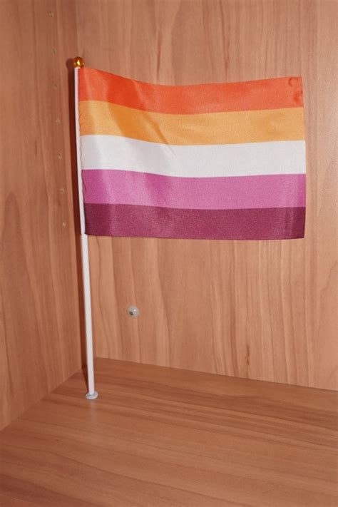 Lesbian Pride Flag Small Handheld Etsy