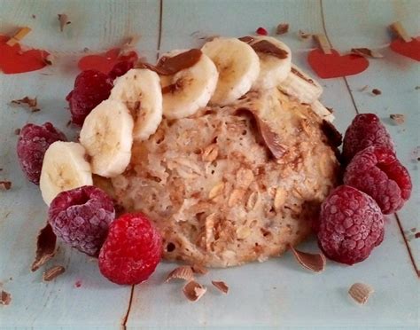 Bowl cake flocons d avoine banane chocolat coco NathyChef