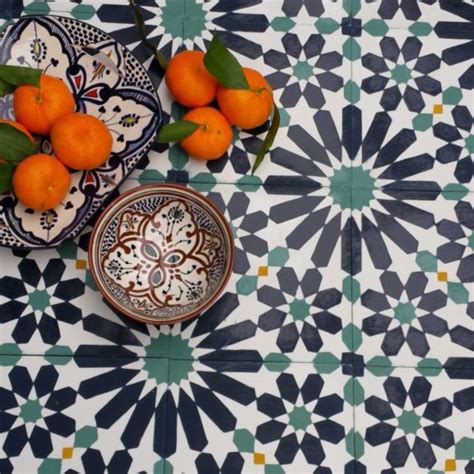 Encaustic Tile No 36 Moroccan Encaustic Tiles