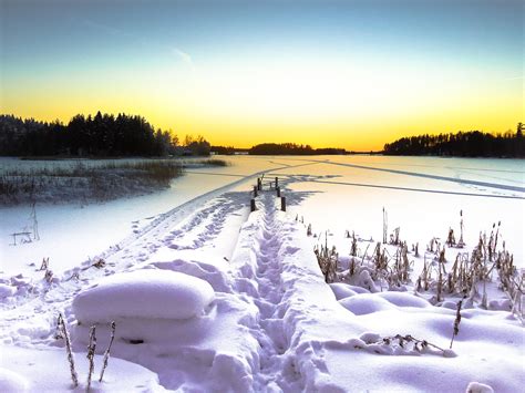 Frozen Lake Finland Oc 3461x2596 Lake Landscape Frozen Lake Lake
