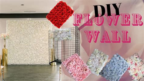 Diy Flower Wall Using Flower Panels Made Easy With Lights 2020